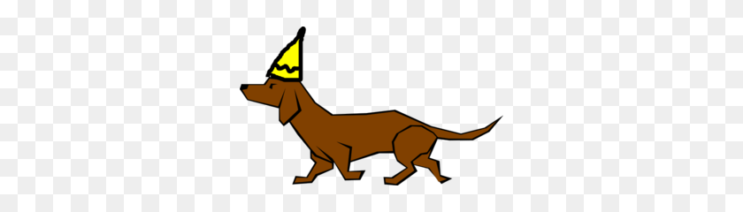 298x180 Birthday Dachshund Clip Art - Dog Birthday Clipart