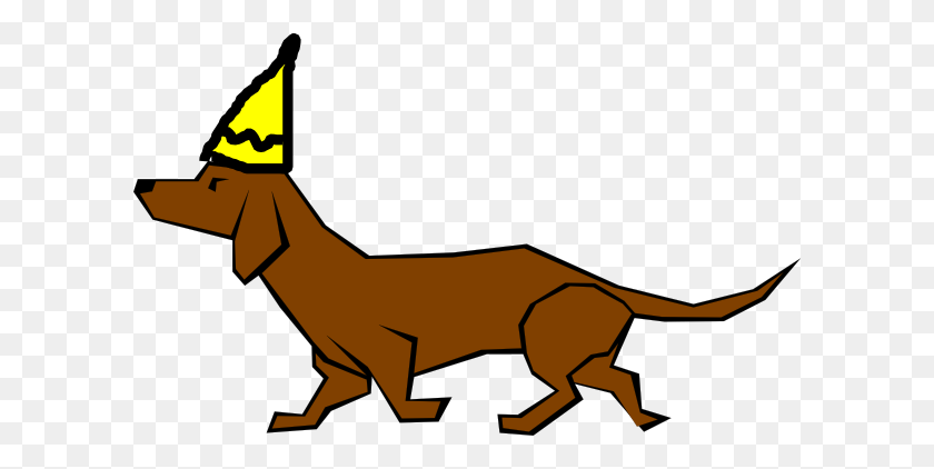 600x362 Birthday Dachshund Clip Art - Dog PNG Clipart