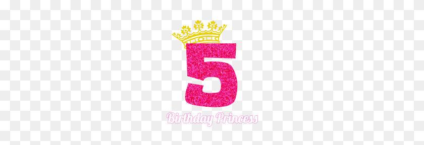 190x228 Birthday Design For Girl Princess Crown Pink Glitter - Pink Glitter PNG