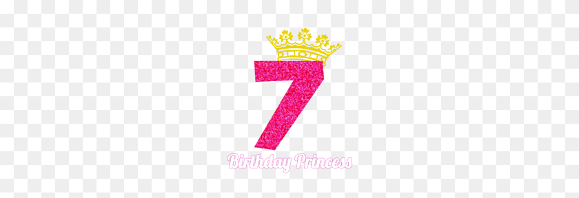 190x228 Birthday Design For Girl Princess Crown Pink Glitter Design - Pink Glitter PNG