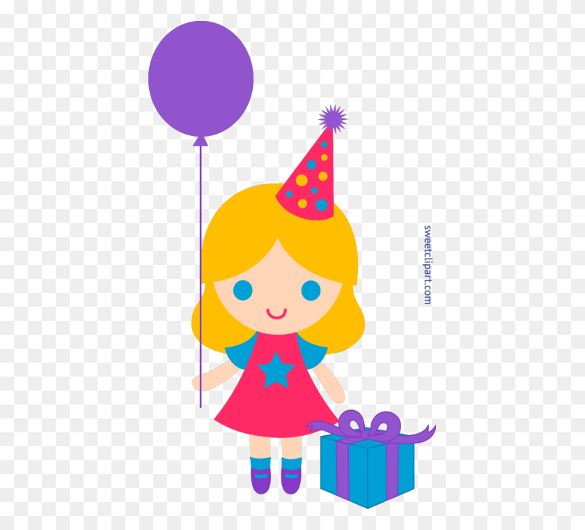 413x700 Birthday Girl Clip Art - Birthday Girl PNG
