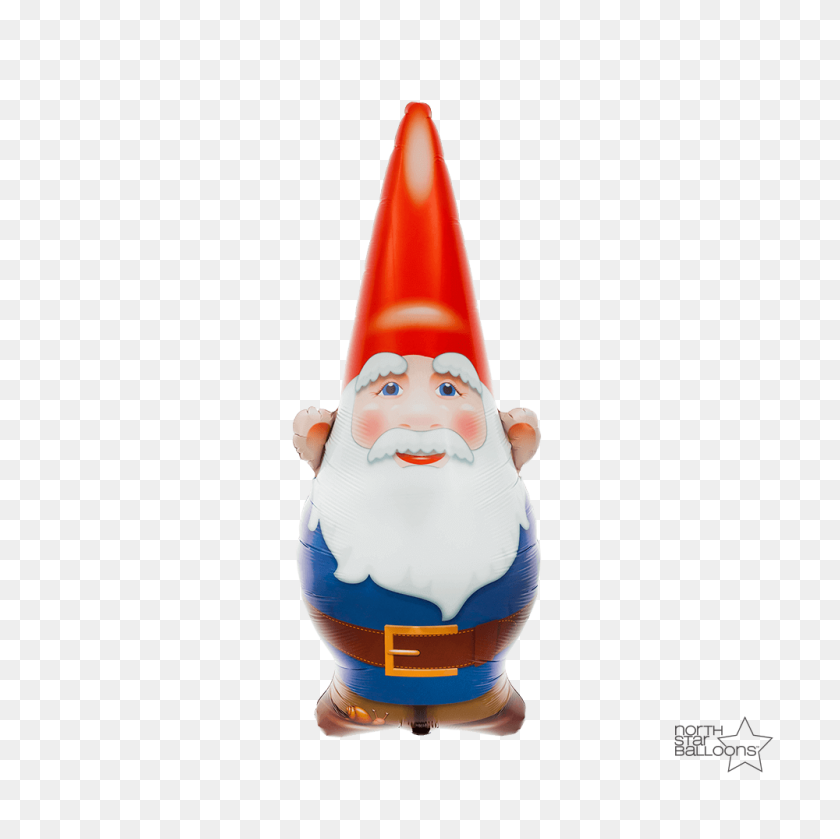 1000x1000 Birthday Gnome In Northstar Balloons - Gnome PNG