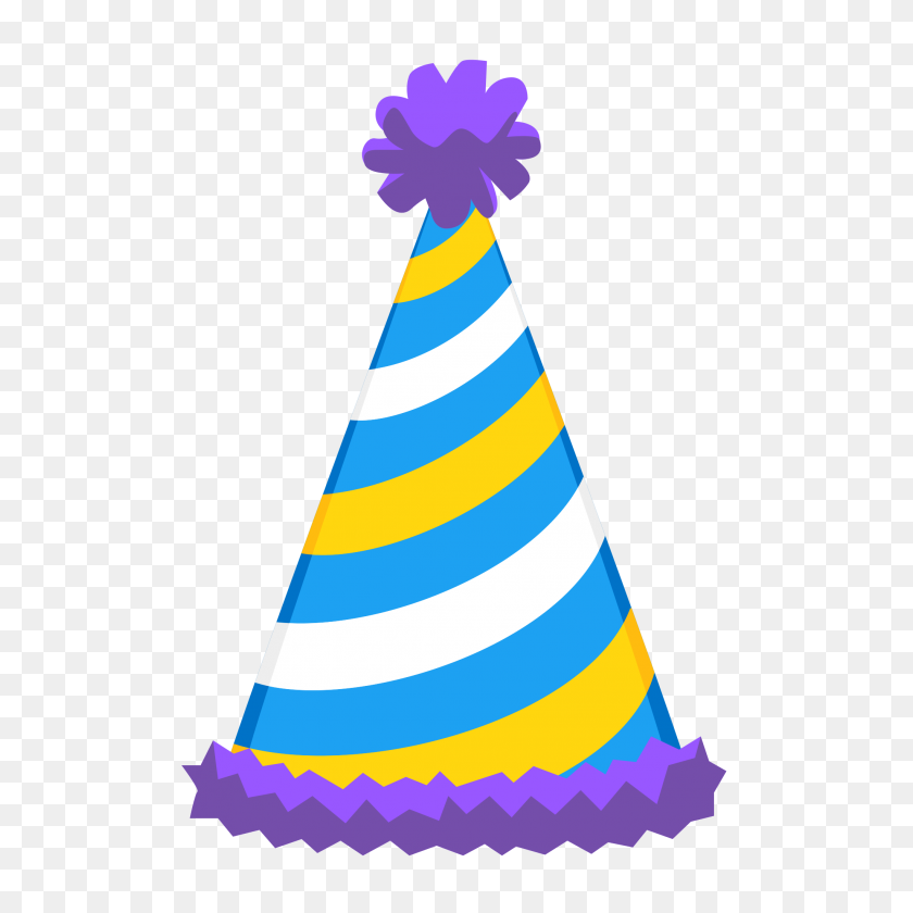 2048x2048 Birthday Hat - Birthday Party Hat Clipart