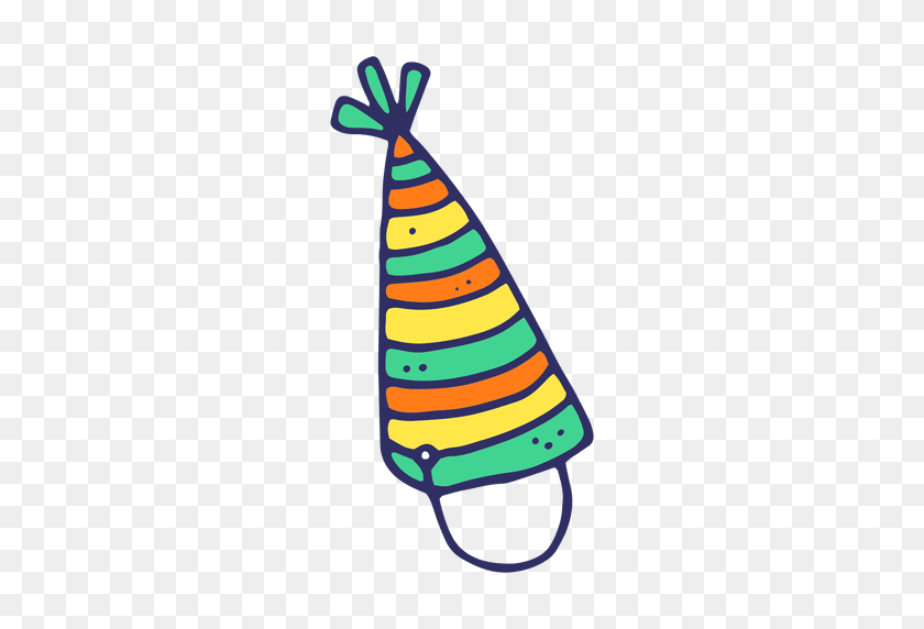 512x512 Sombrero De Cumpleaños De Dibujos Animados - Sombrero De Cumpleaños Png