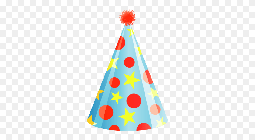 266x400 Birthday Hat Party Transparent Png - Party Hat PNG