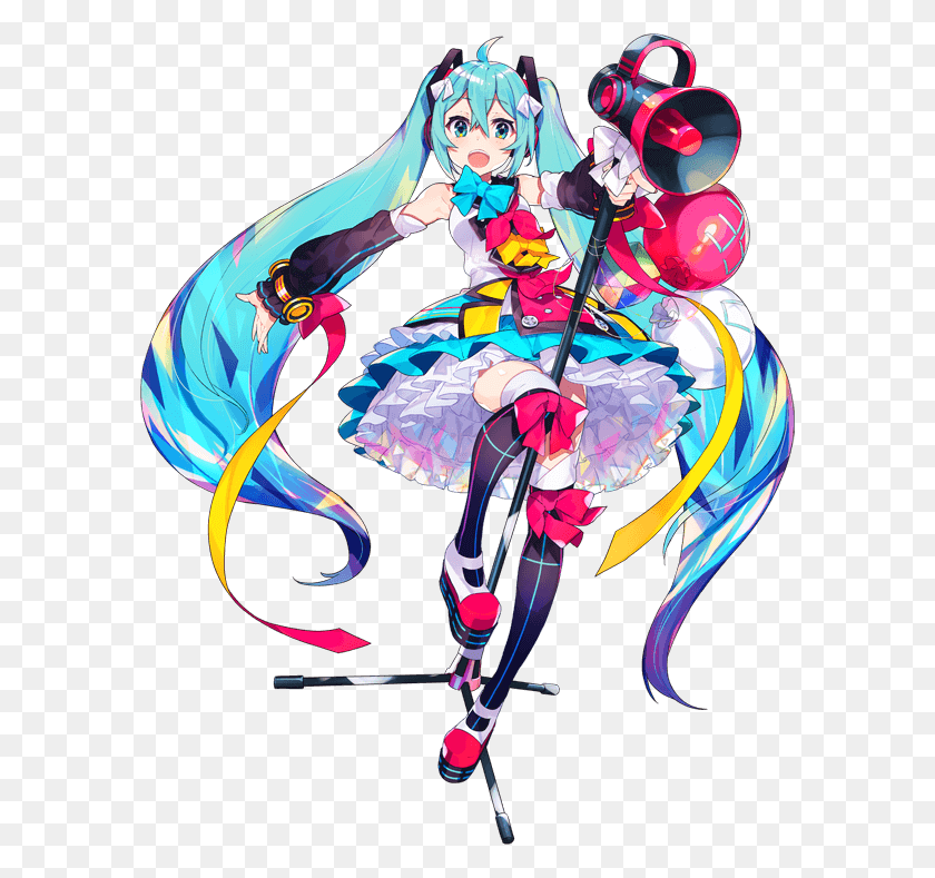 588x729 Birthday Message Project For Hatsune Miku A Collaboration - Miku PNG