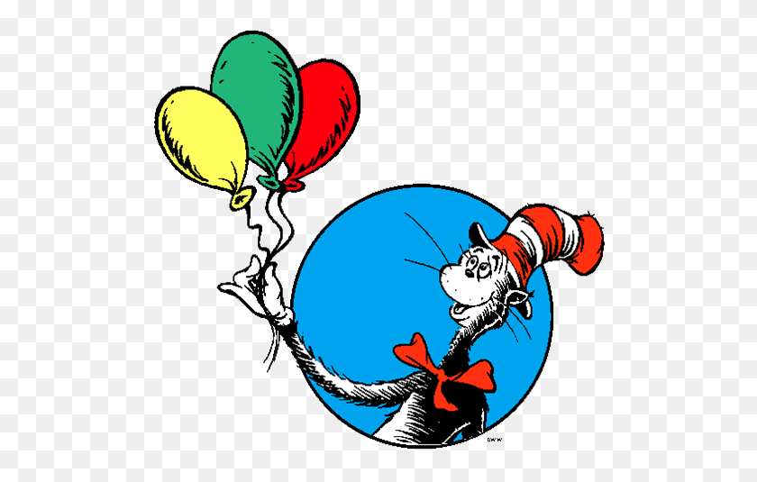 511x475 Birthday Party For Dr Seuss - Read Across America Clipart
