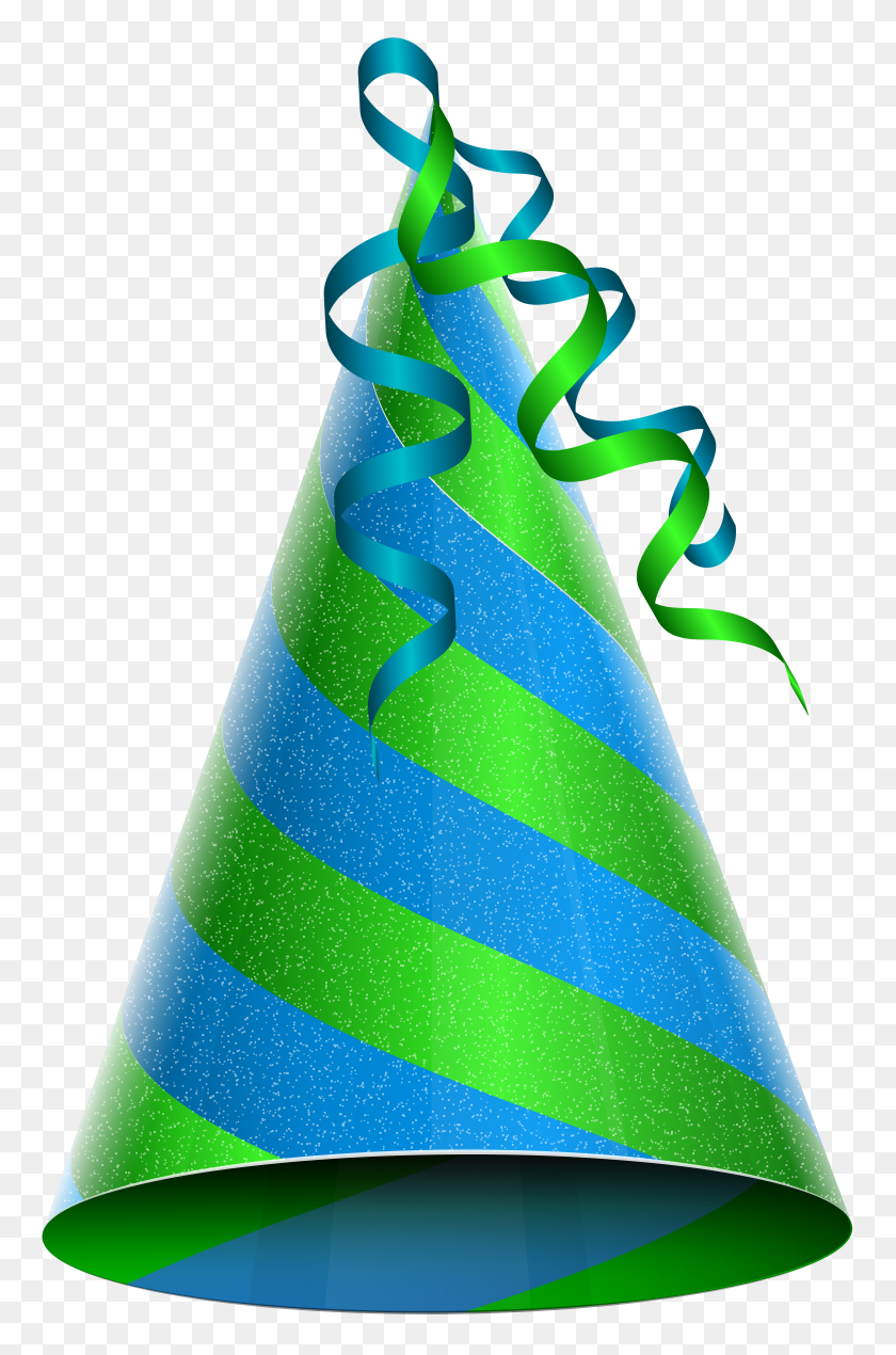 5157x8000 День Рождения Шляпа Зеленый Синий Png Клипарт - Шляпа Вечеринка Png