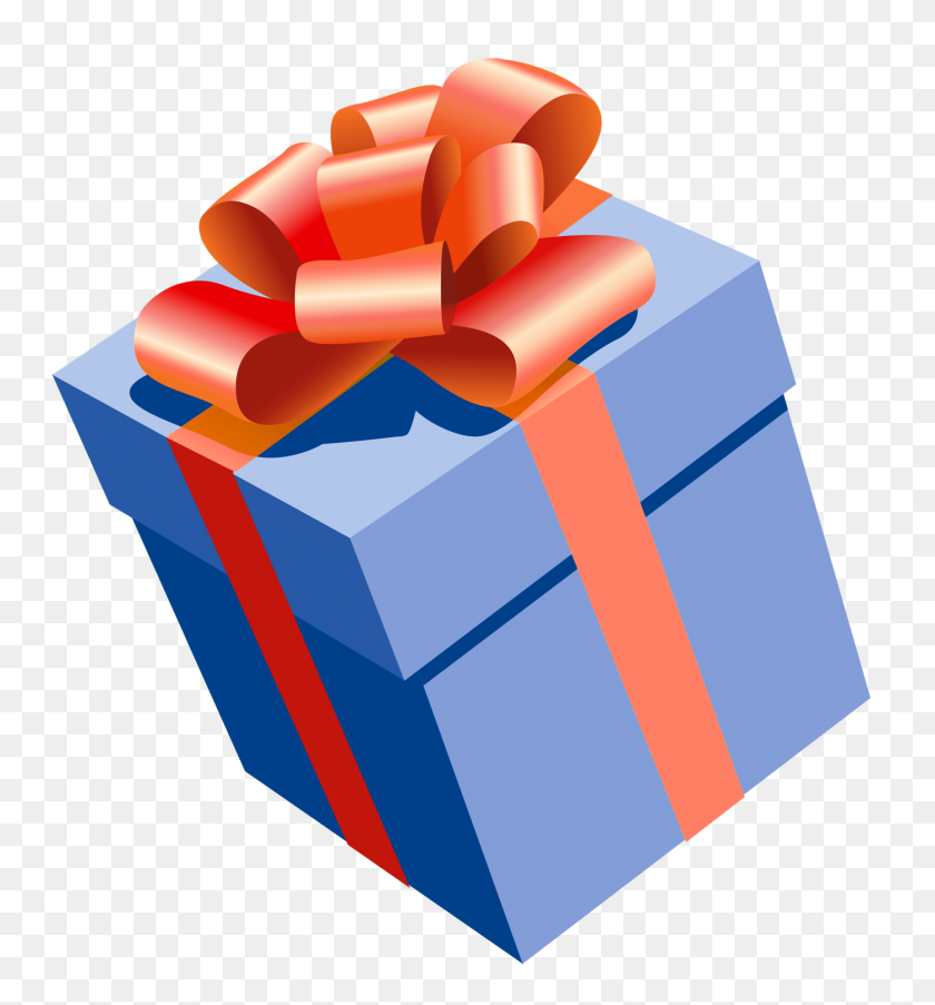 1400x1514 Подарок На День Рождения Картинки Бесплатные Клипарт Изображения - Подарок На День Рождения Клипарт