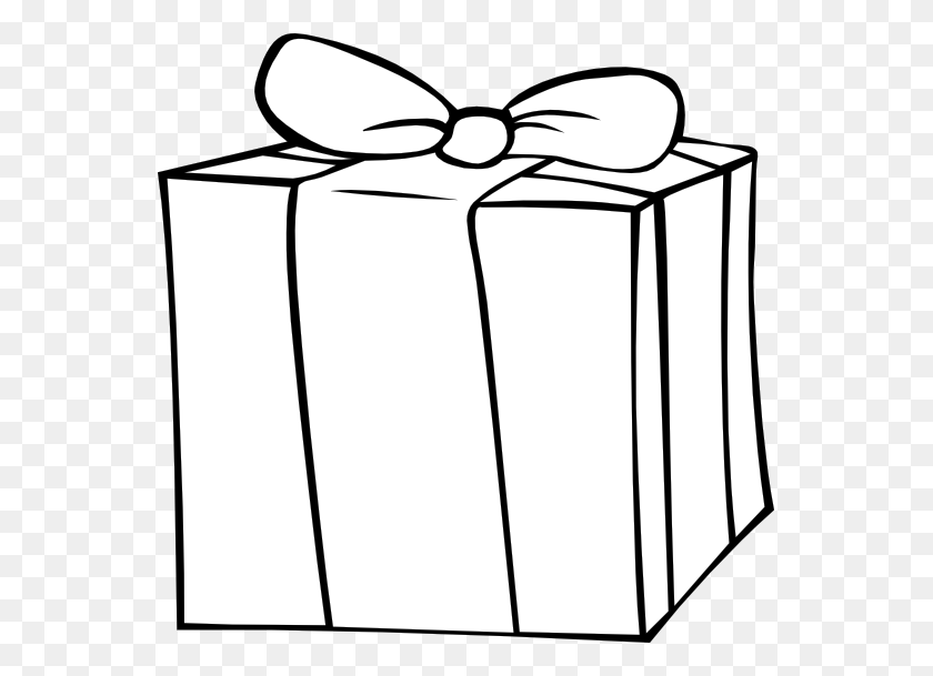 Birthday Present Clipart Black And White - Christmas Present Clipart