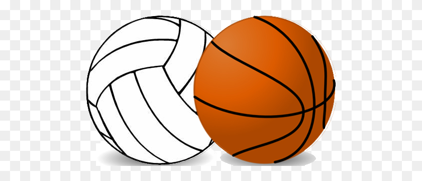 499x300 Bishop Neumann Basketball And Volleyball - Volleyball Clipart PNG