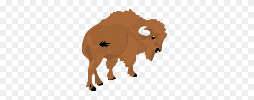 300x273 Bison Clip Art - Wildebeest Clipart