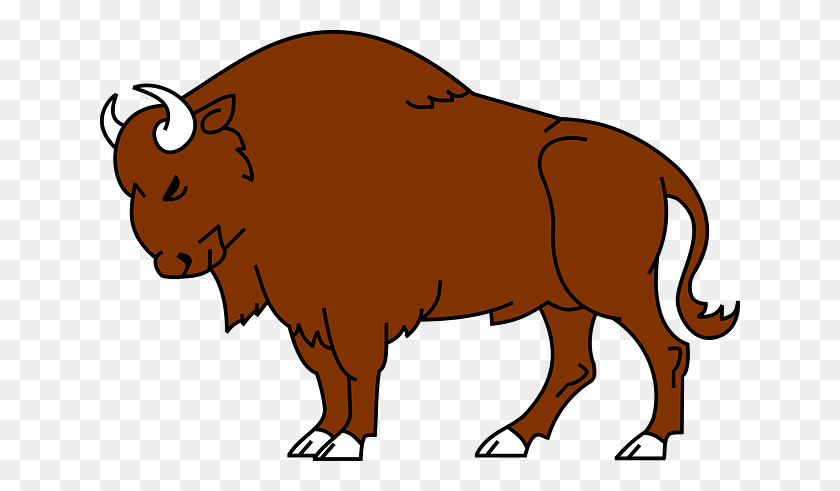 640x431 Bison Clip Art - Buffalo Clipart Black And White