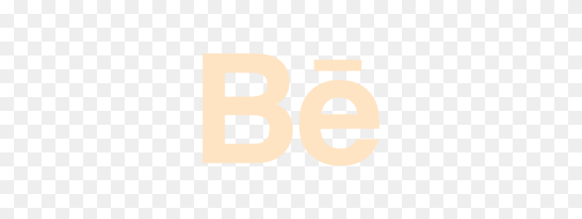256x256 Bisque Behance Icon - Behance Logo PNG