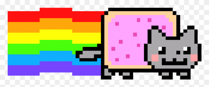 881x327 Bit Clipart Nyan Cat - Nyan Cat PNG