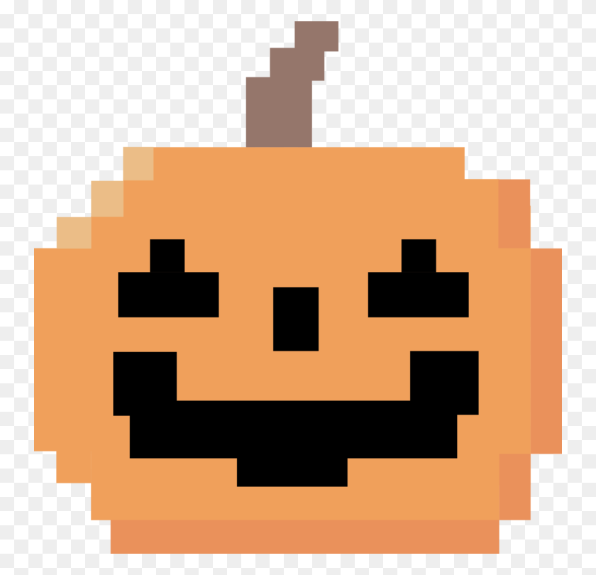 744x750 Bit Color Halloween Jack O' Lantern - Bit Clipart