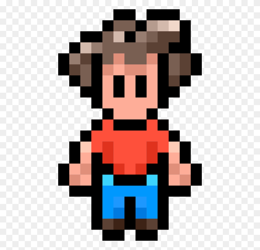 464x749 Bit Color Pixel Art Character - Pixel Art PNG