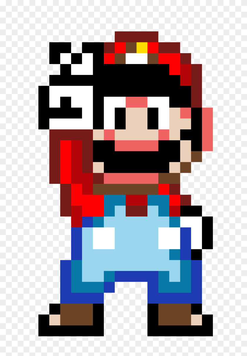 694x1152 Bit Mario - 8 Bit Mario PNG
