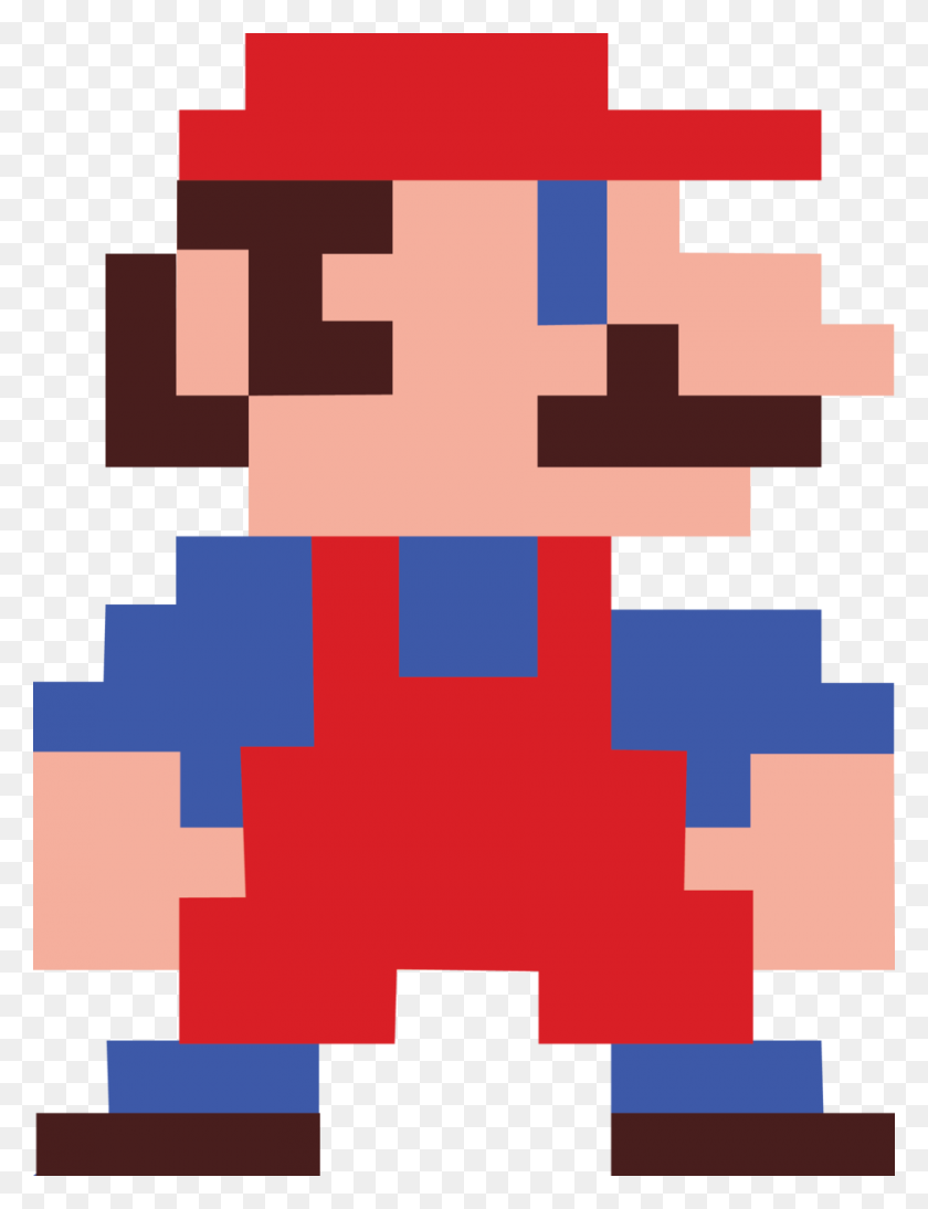 900x1194 Bit Mario Png - 8 Bit Mario PNG