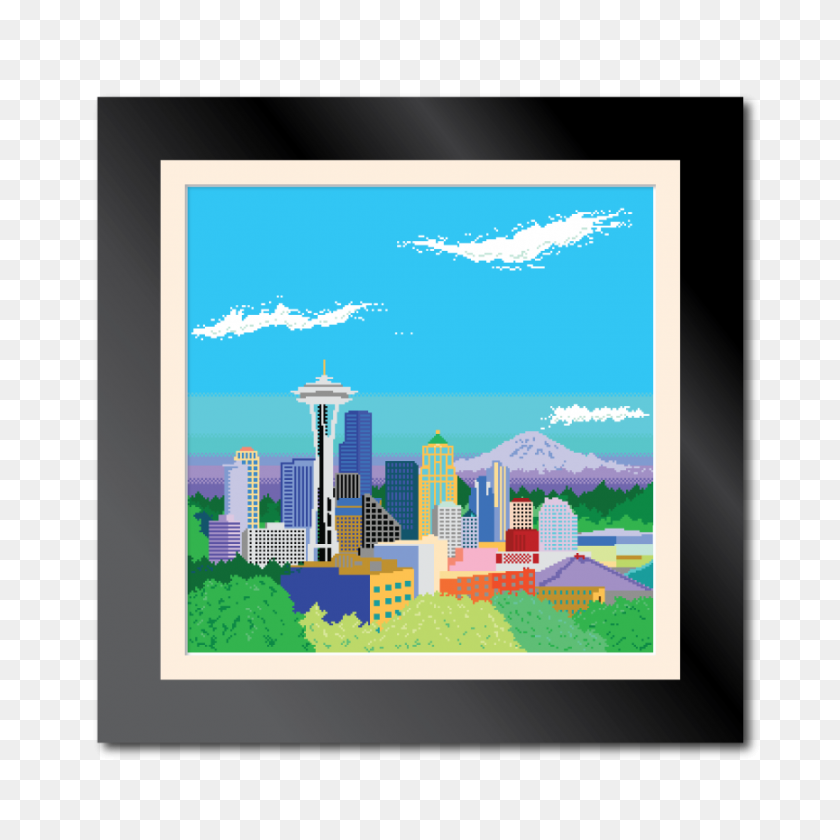 865x865 Bit Seattle Skyline The Daily Robot - Seattle Skyline PNG