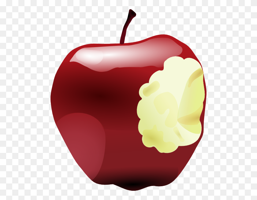 510x594 Biting Lips Png Clip Art - Apple And Books Clipart