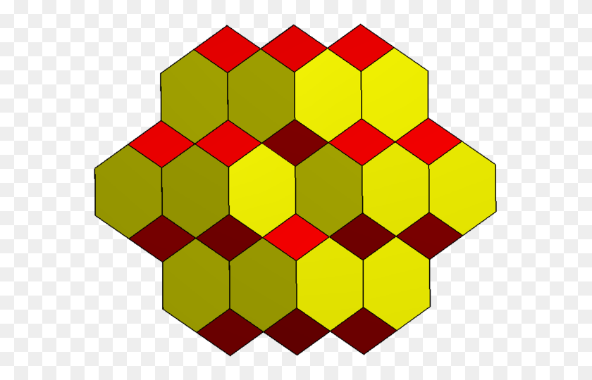 587x480 Обрезанные Кубические Соты - Медовые Соты Png