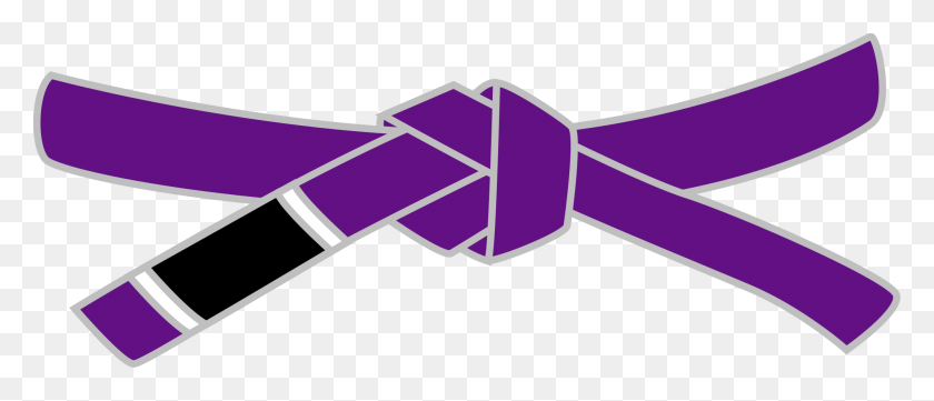 2000x772 Bjj Purple Belt - Клипарт Джиу-Джитсу