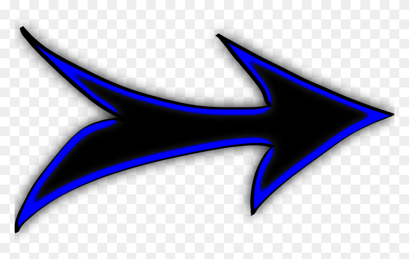 2400x1457 Iconos De Flecha Negra Y Azul Png - Flecha Azul Png