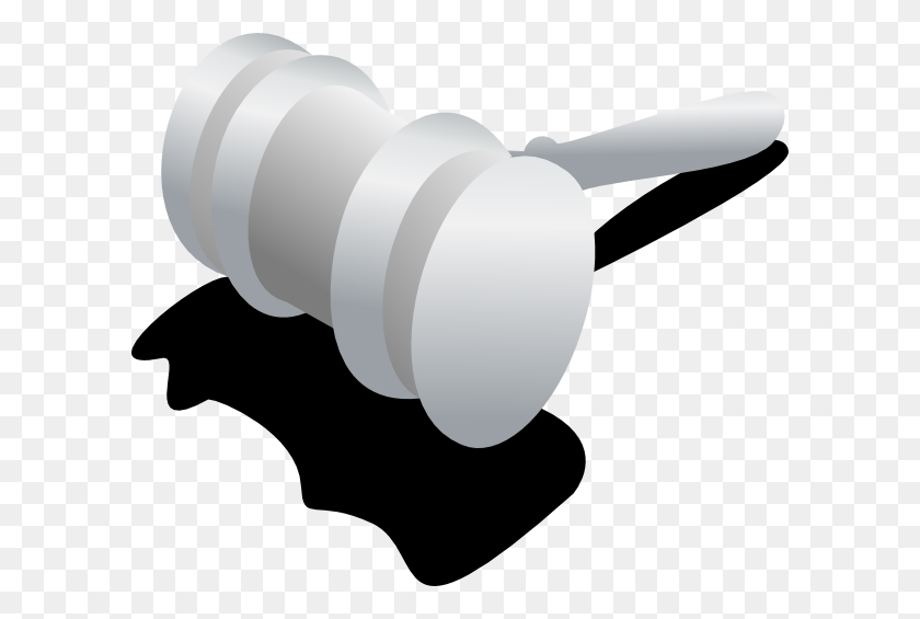 600x505 Black And Gray Judge Hammer Clip Art - Gavel Clipart Black And White