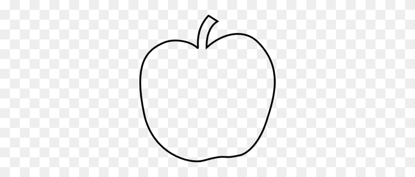 276x300 Black And White Apple Clip Art - Back To School Clipart Black And White