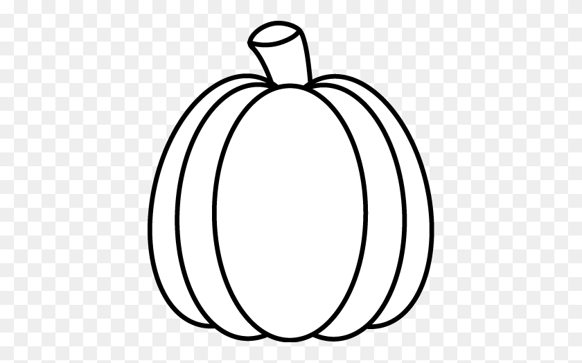 414x464 Black And White Autumn Pumpkin Halloween Fall - Pumpkin Black And White Clipart