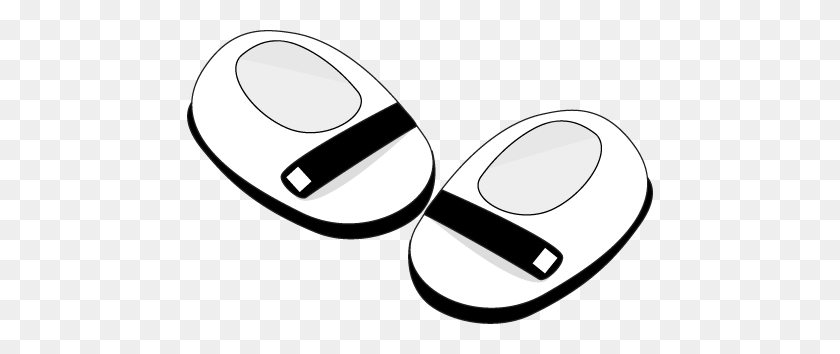 466x294 Black And White Baby Shoes Clip Art - Slippers Clipart Black And White