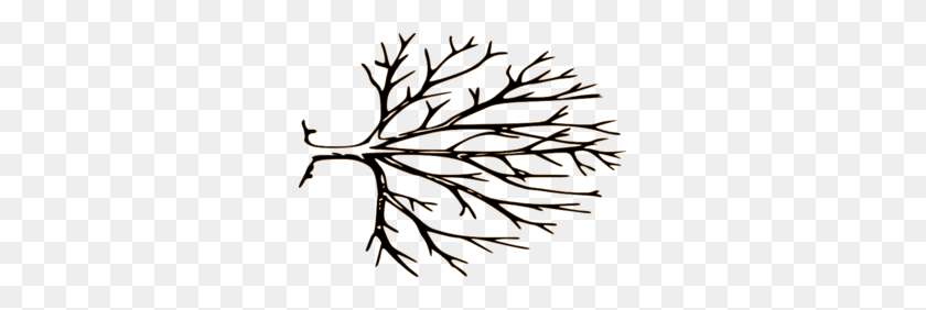 297x222 Black And White Bare Tree Clipart - Tree Swing Clipart