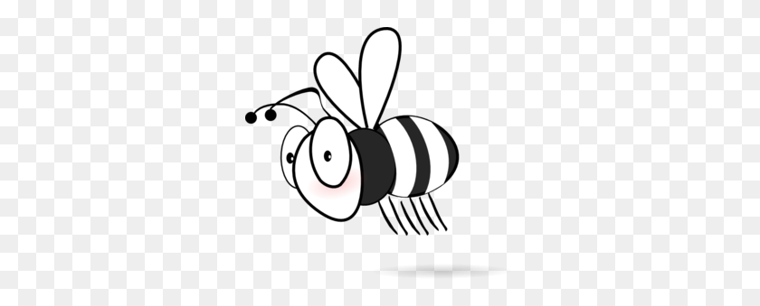 297x279 Black And White Bee Clip Art - Clipart Bee Black And White
