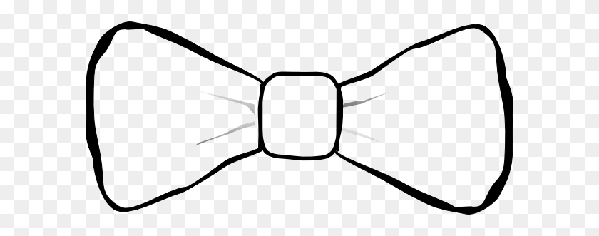 600x271 Черно-Белый Галстук-Бабочка Картинки Клипарт - Волосы Бант Клипарт Черный И Белый