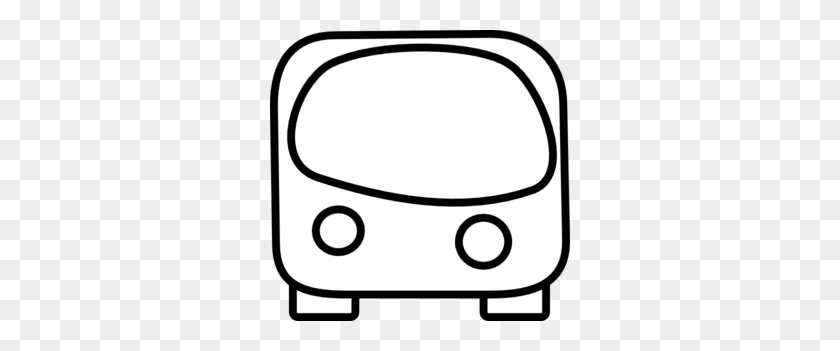 300x291 Black And White Bus Outline Clipart Collection - Bus Clipart Black And White