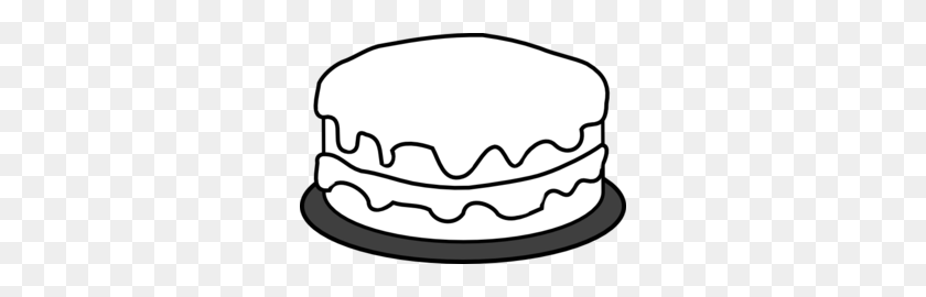 296x210 Black And White Cake Clipart - Bakery Clipart Black And White