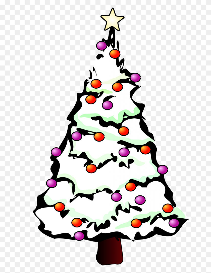 686x1024 Black And White Christmas Tree Clip Art - Bare Tree Clipart Black And White