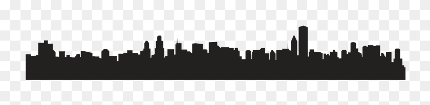 2000x377 Black And White City Png Transparent Black And White City - City Building PNG