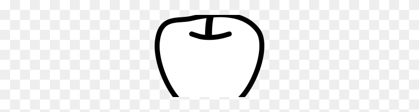 220x165 Черно-Белый Клип-Арт Apple С Яблоками В Черном - Клипарт С Обратной Лопатой Черно-Белый
