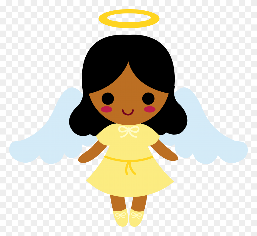 5999x5483 Black And White Clip Art Baby Angel Wings - Angel Wings Clipart Black And White