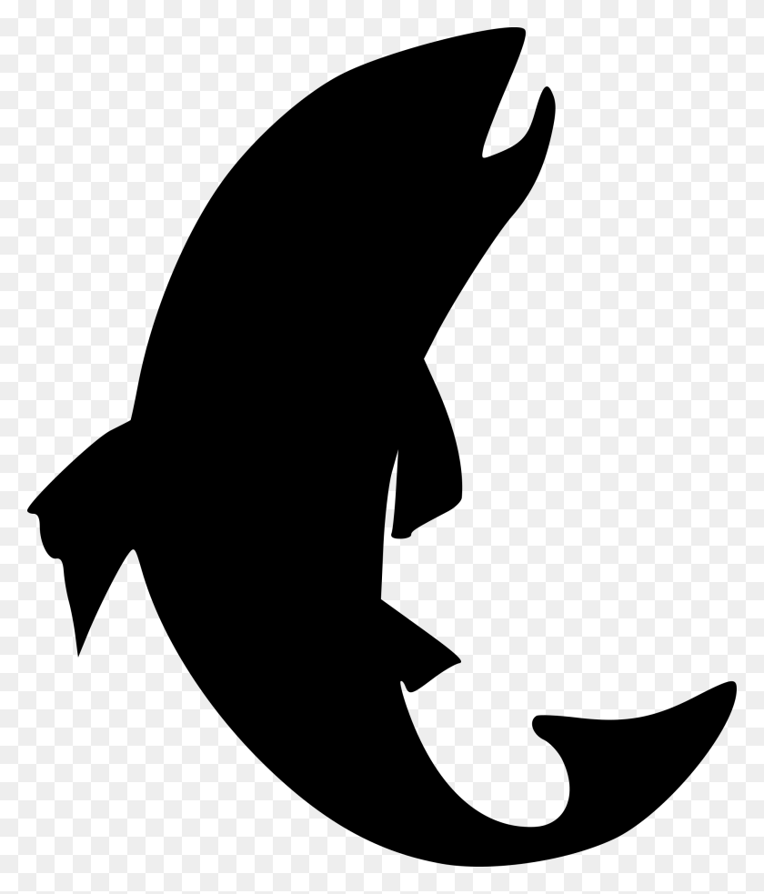 2026x2400 Черно-Белые Картинки Старинные Рыбы Клипарт, Лосось Изображение Карпа - Черный Баннер Клипарт