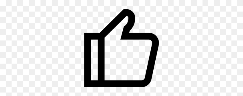 260x272 Black And White Clipart Thumb Signal Computer Icons Thumbs Up - Signal Clipart
