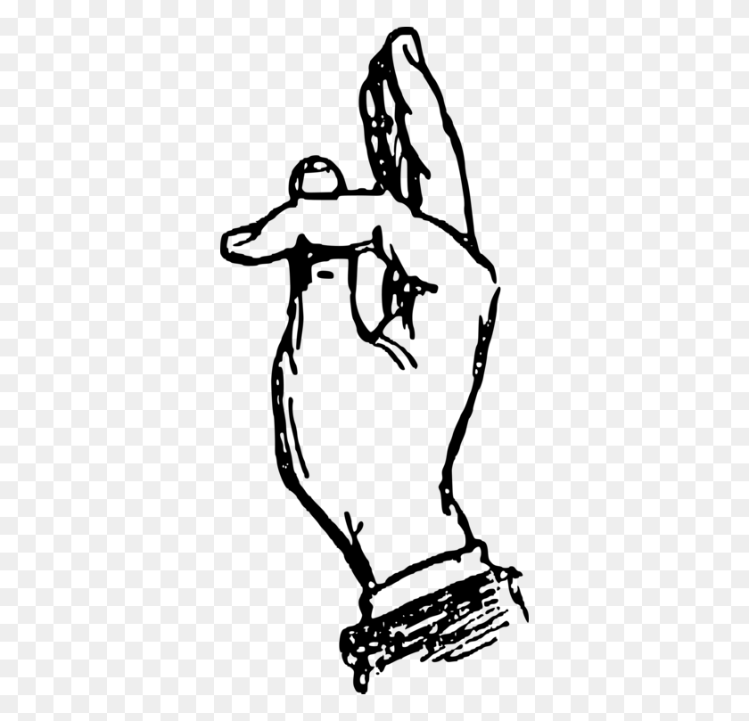 346x749 Black And White Computer Icons Download Drawing Sign Language Free - Alphabet Clipart Free