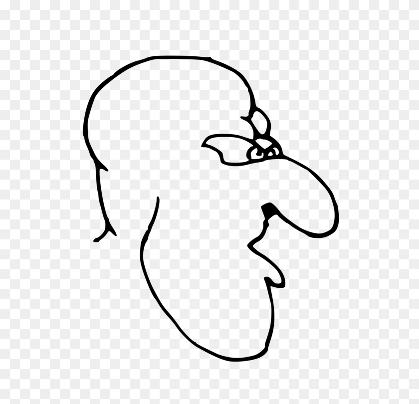 530x750 Black And White Computer Icons Drawing - Bald Head Clipart