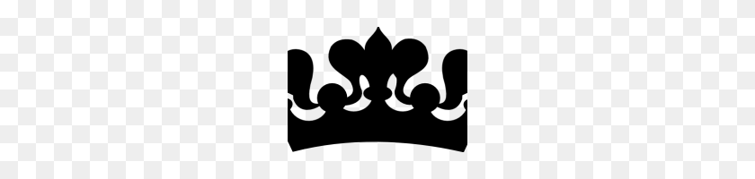 200x140 Black And White Crown Clipart Princess Crown Graphic Black - Queen Crown Clipart Black And White