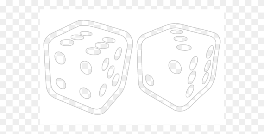 584x368 Black And White Dice Png Transparent Black And White Dice - Dice PNG