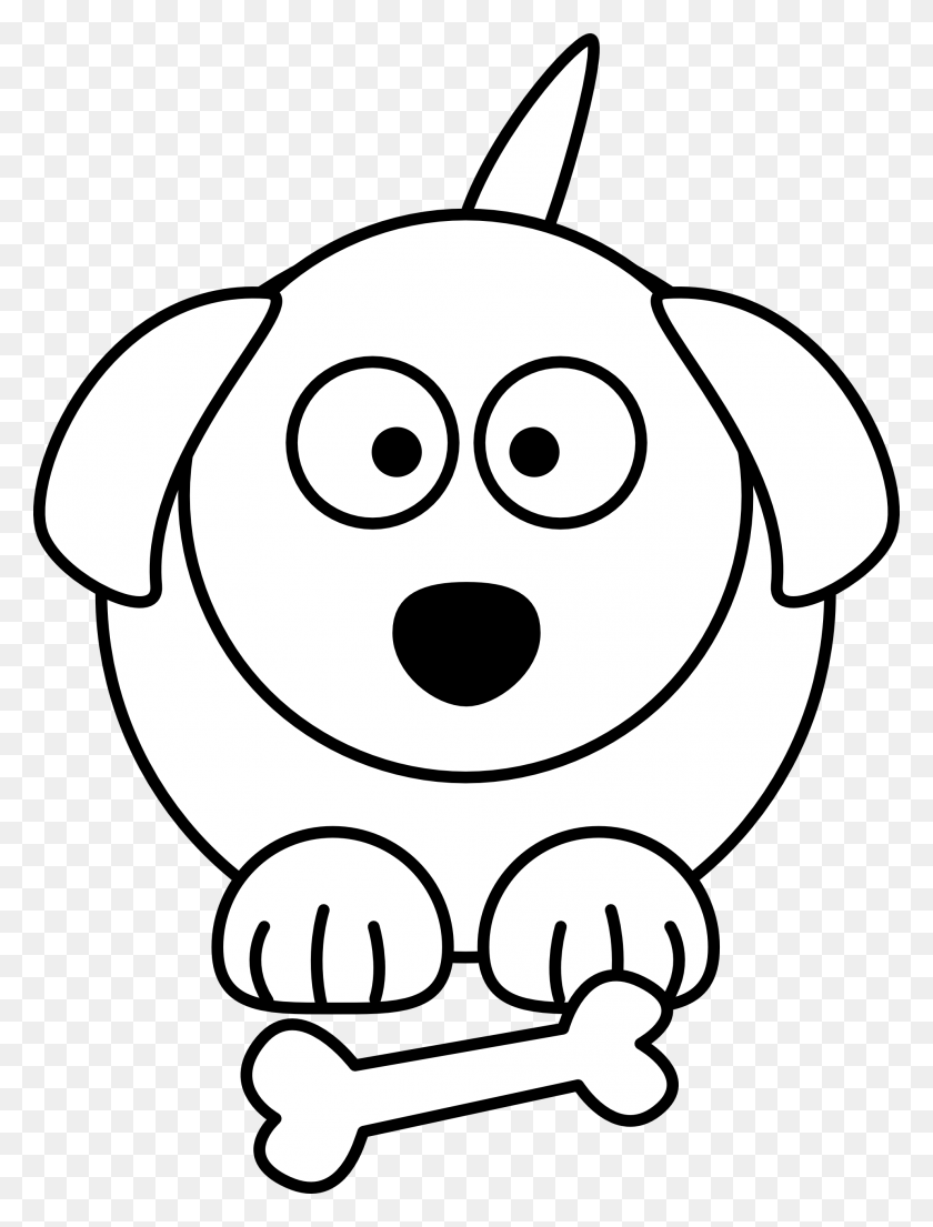 1979x2653 Черно-Белая Собака Мультфильм - Настоящая Собака Клипарт