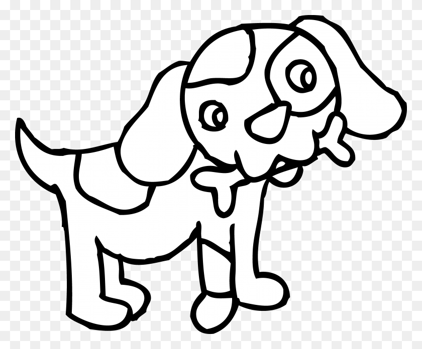 5897x4811 Черно-Белый Клипарт Собаки Смотреть На Изображения Картинки - Черный Собака Клипарт