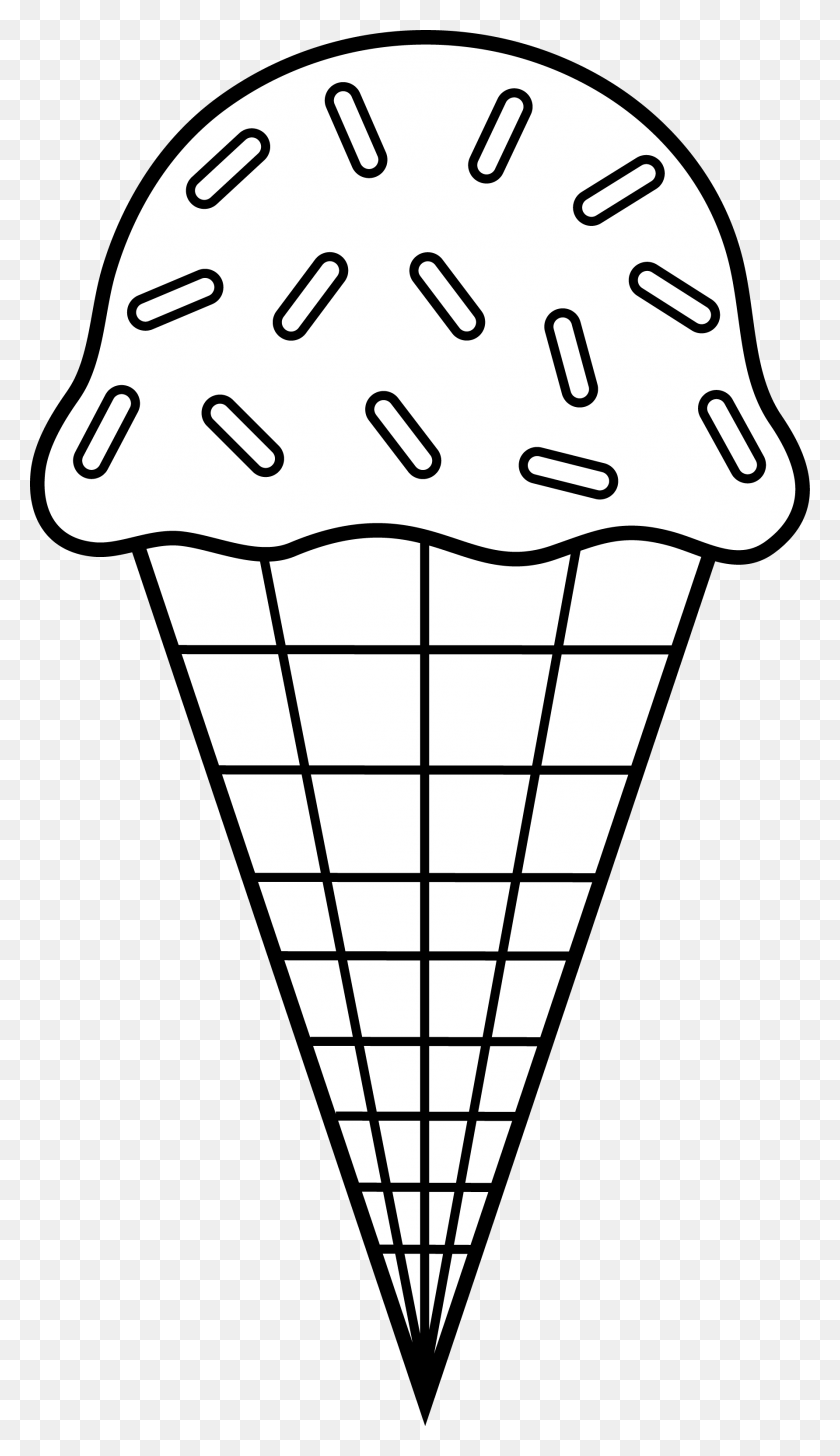 1783x3192 Black And White Empty Ice Cream Cone Clipart Clip Art Images - Ice Cream Sundae Clipart